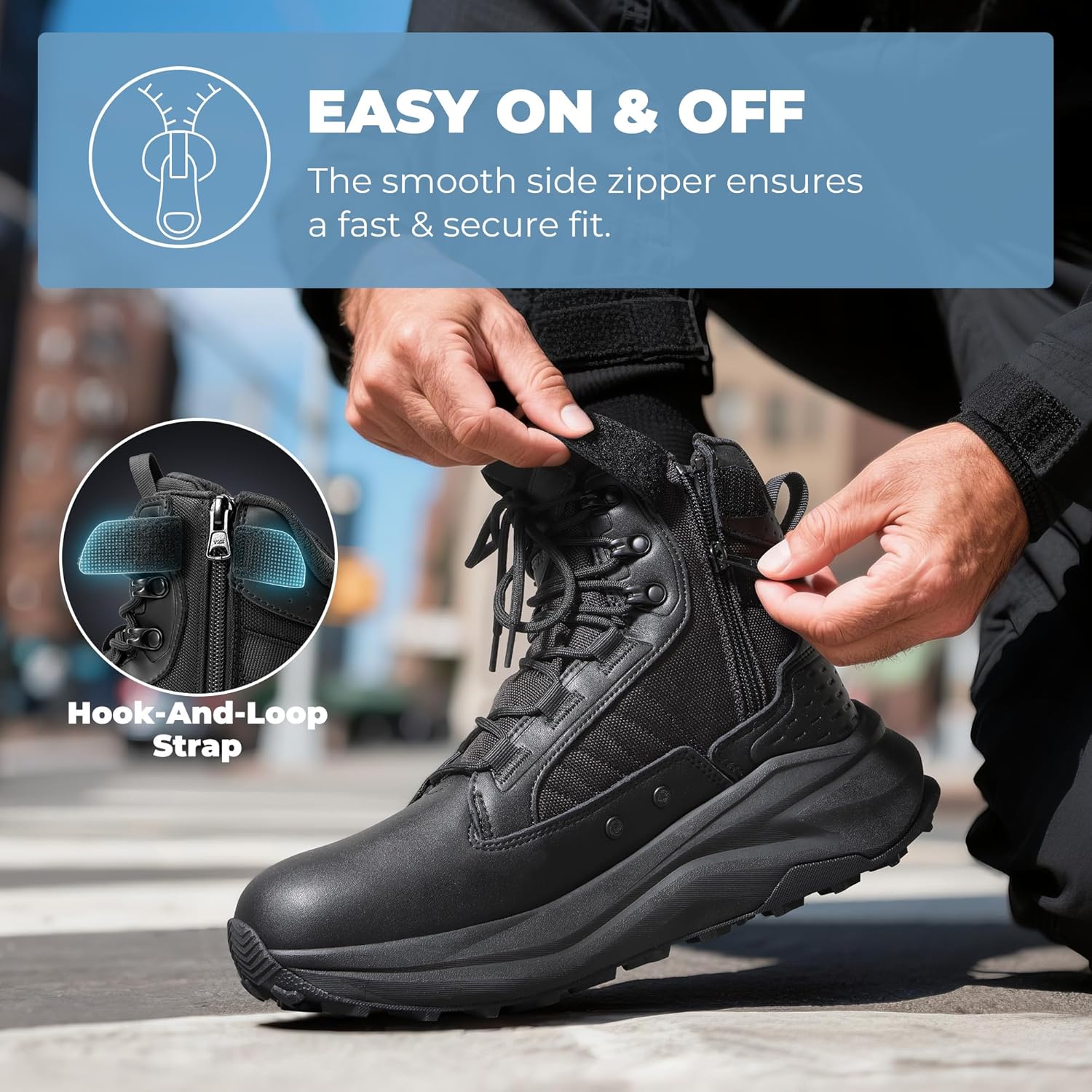 Thumbnail 5 de NORTIV 8 Men's Wide Toe Box Tactical Boots