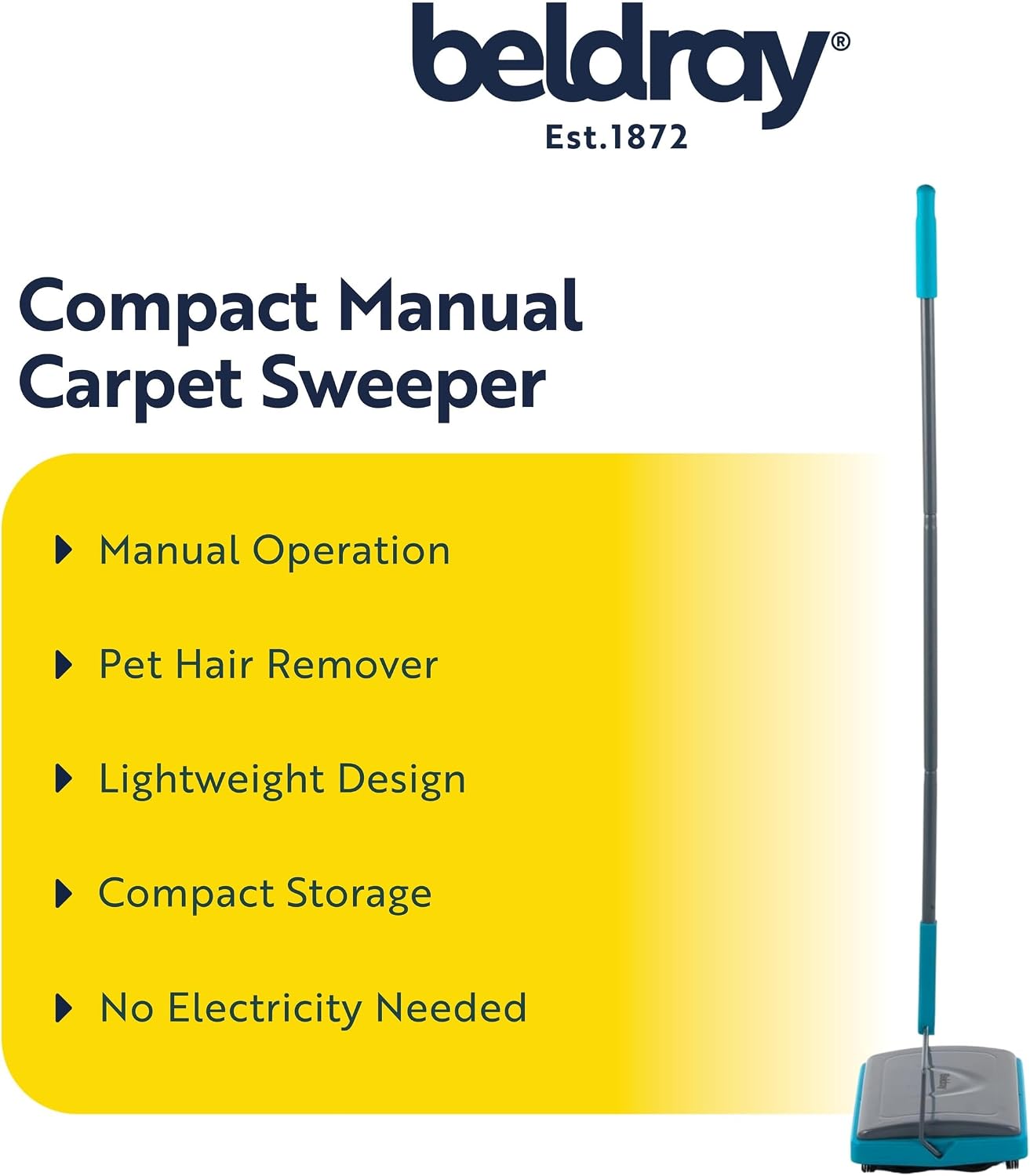 Detalle 2 de Beldray Manual Carpet Sweeper for Rugs and Floors