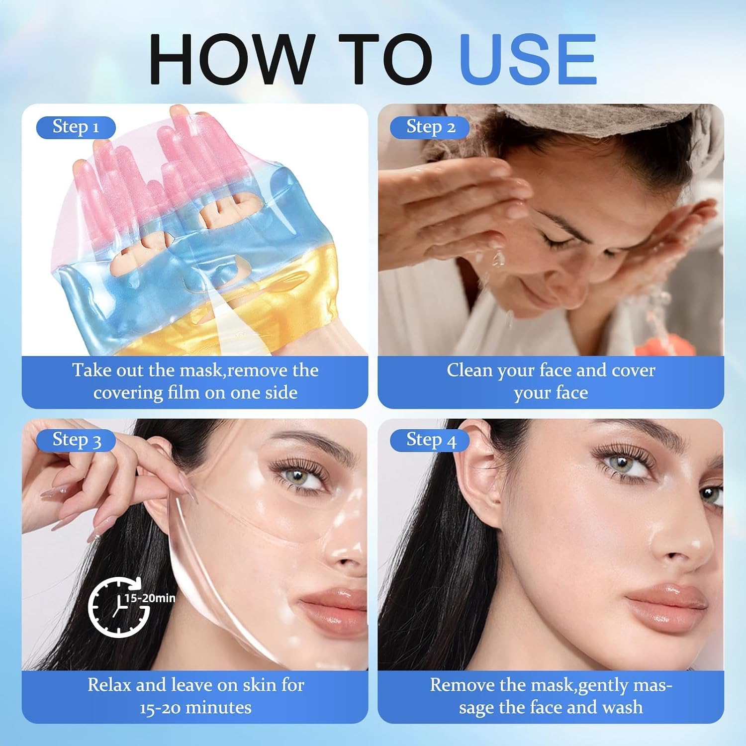Thumbnail 6 de CHODEYE Collagen Hydrating Sheet Face Mask, 8-Pack with Hyaluronic Acid