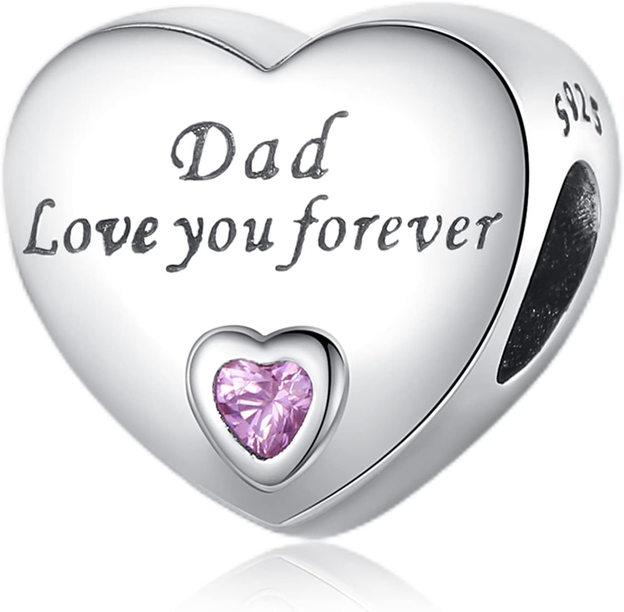 Detalle de Amuefer Sterling Silber Family Charms – Anhänger aus 925er Silber für Armband und Kette