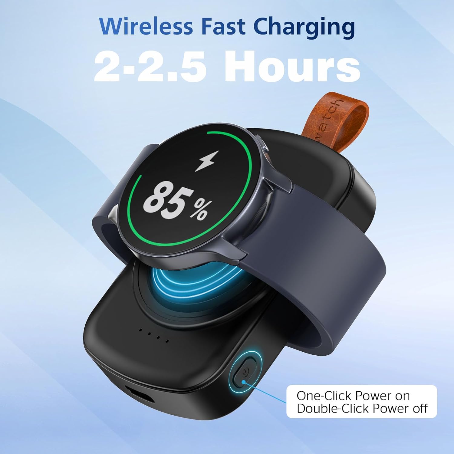 Detalle de ACEQINGSE Portable Charger 1800mAh for Galaxy Watch