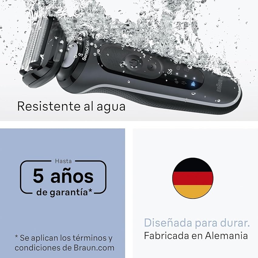 Thumbnail 5 de Braun 62-G1200SI Afeitadora Series 6, 60 min de uso