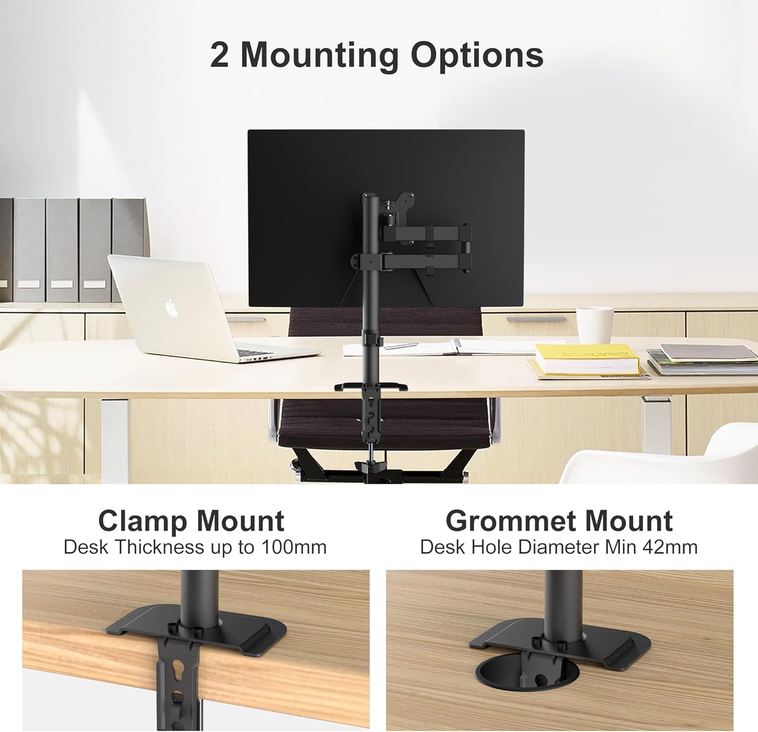 Thumbnail 6 de Single Monitor Arm Desk Mount 10kg