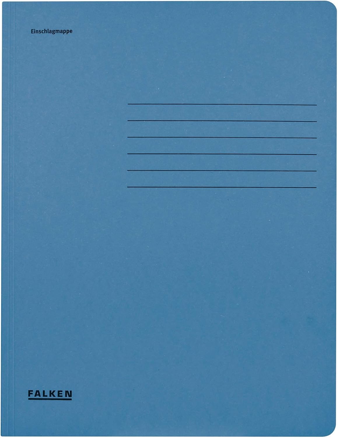 Falken Chemise à rabats carte recyclée A4 – Bleu (Réf. 80001316001F), 3 rabats, 200 feuilles, Ange Bleu