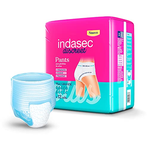 Detalle 2 de Indasec Discreet Pant Plus Grande 12 unidades 🩲