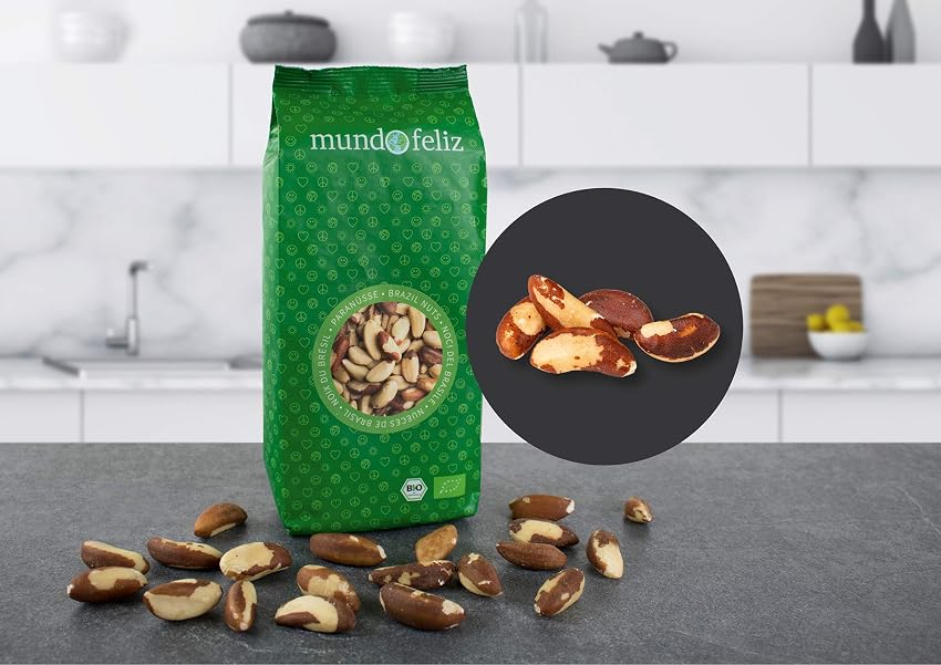 Detalle 2 de Mundo Feliz Nueces de Brasil ecológicas, 2x500 g 🥥