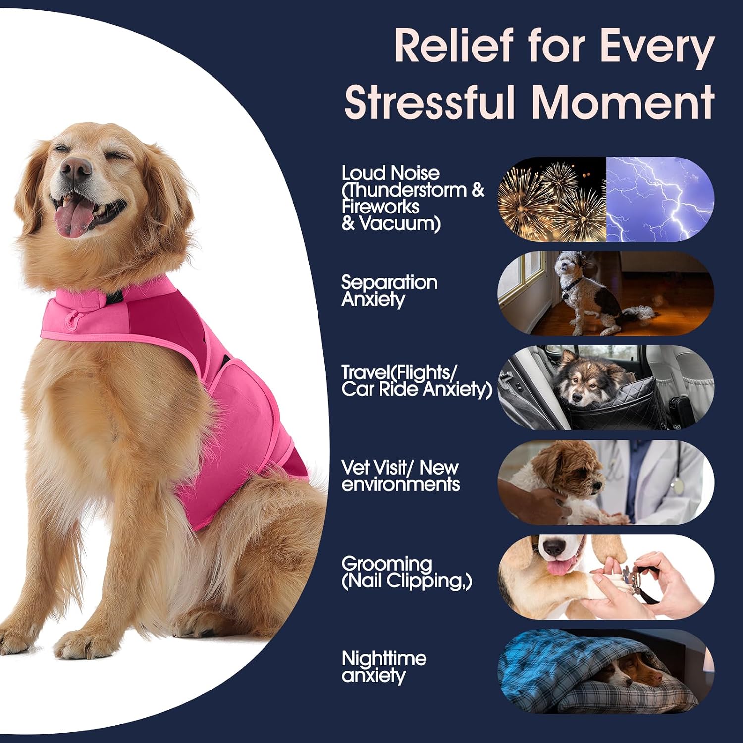 Detalle de IECOii Dog Calming Vest, Size L