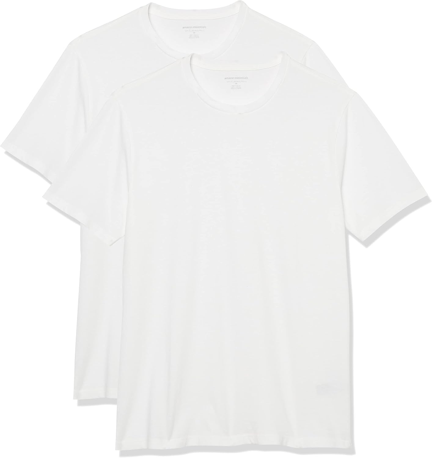Detalle de Amazon Essentials Camiseta manga corta pack 2