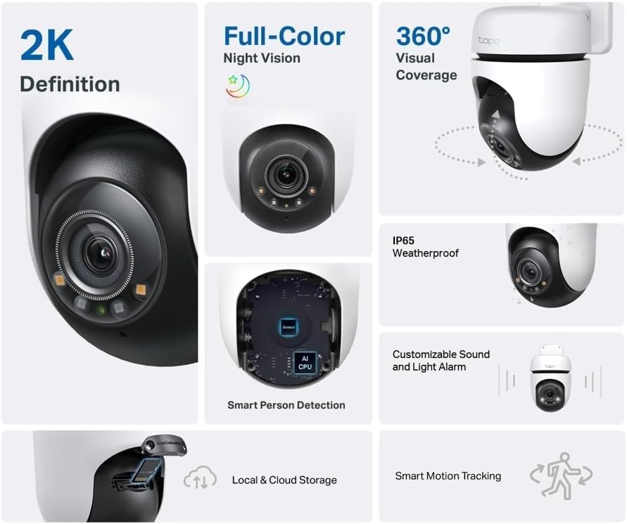 Detalle de Tapo TC41 2K Outdoor Security Camera