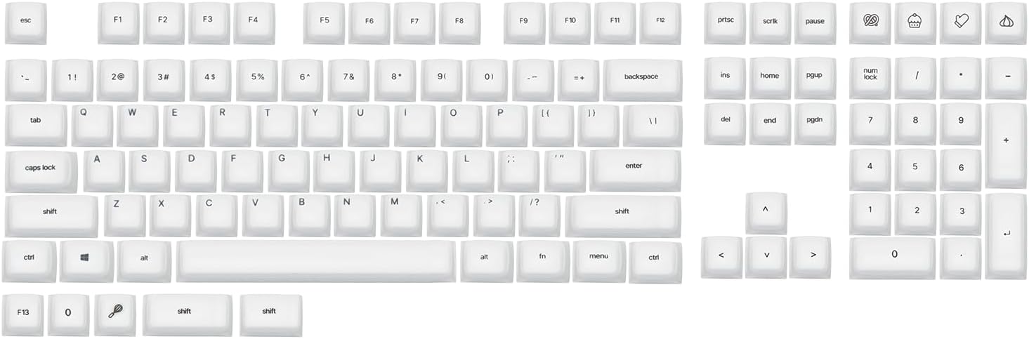 EPOMAKER AegisSil Silicone Cherry Keycap Set 113