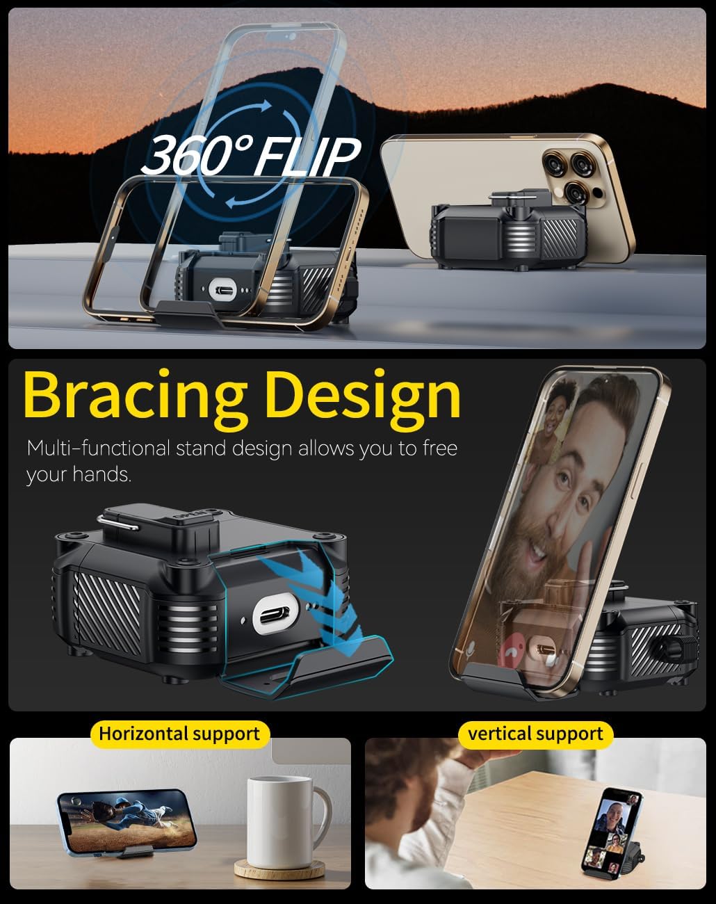 Thumbnail 2 de Pohgelan AirPods 4 Case with Safety Lock - Black (MagSafe Compatible)
