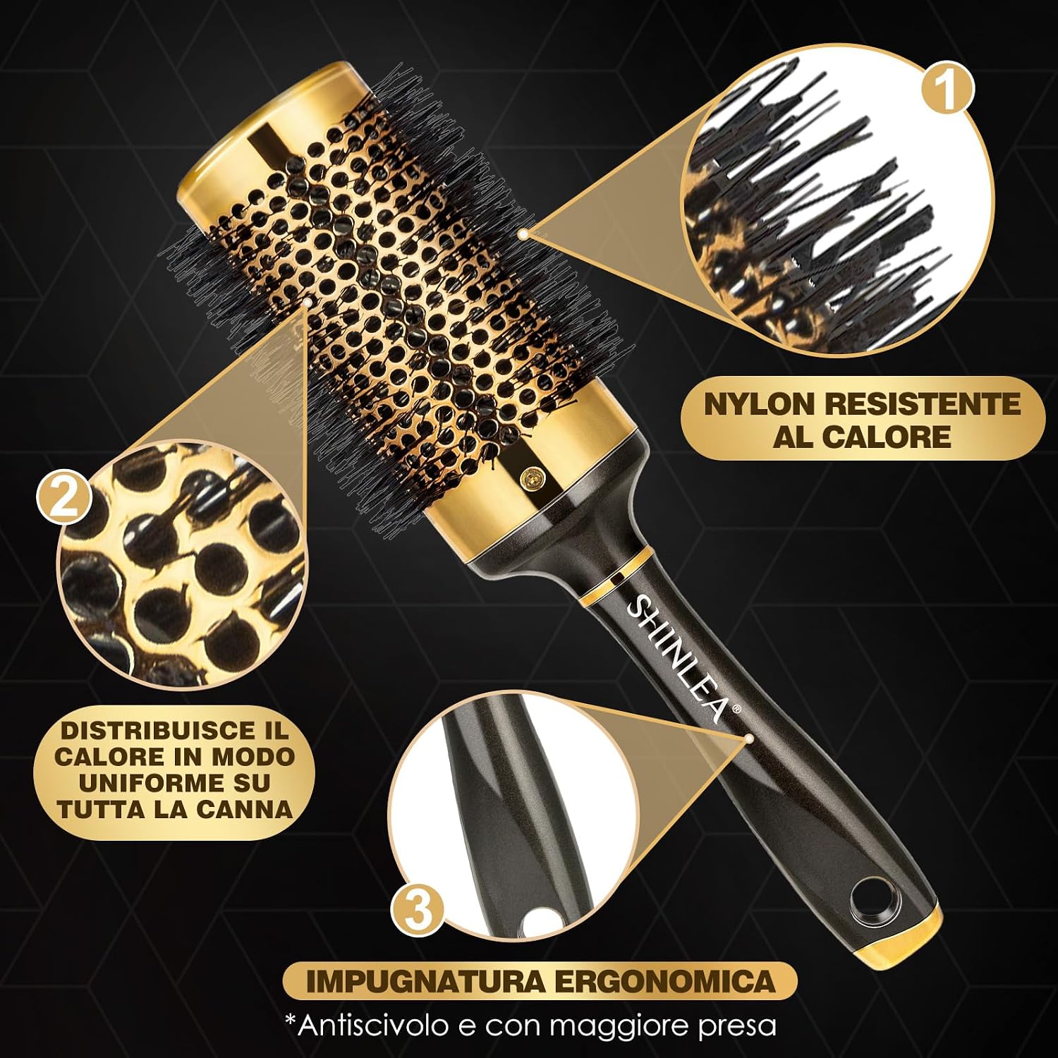 Thumbnail 1 de Shinlea Spazzola 53 mm per capelli ricci