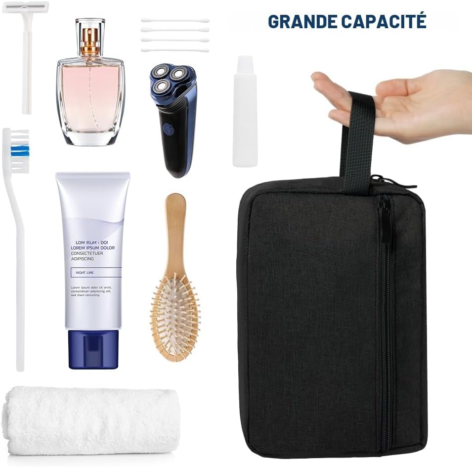 Thumbnail 4 de Aucuu Trousse de toilette imperméable de voyage homme et femme (22 × 14 × 8 cm)