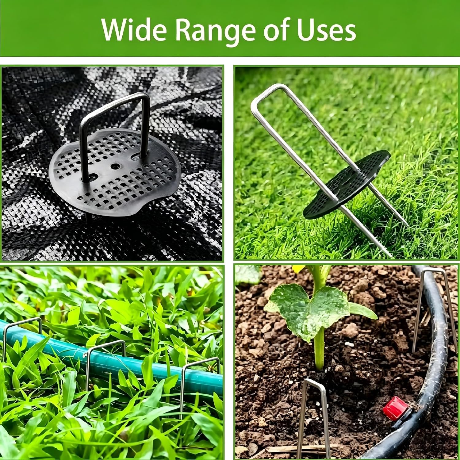 Thumbnail 6 de Lifhety GS0626 Galvanised Garden Pegs, 15cm, 50 Pegs with Washers
