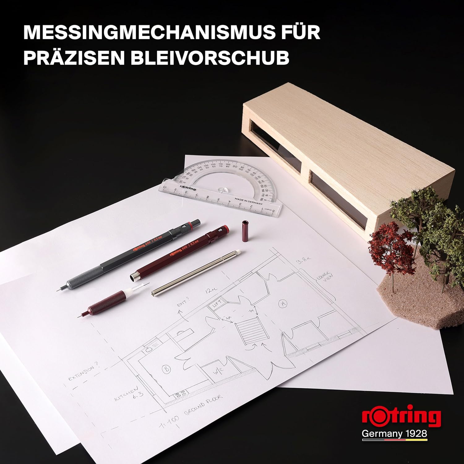 Thumbnail 6 de rOtring 600 Druckbleistift 0,5 mm HB
