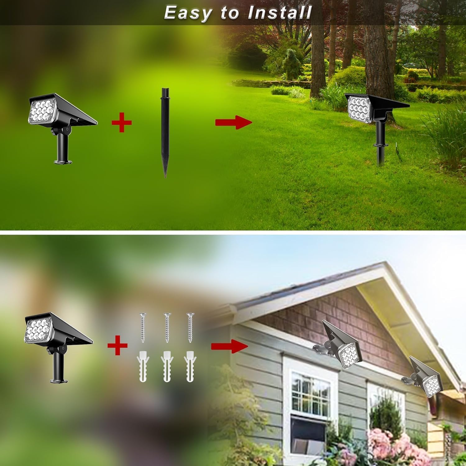 Thumbnail 5 de NATPOW 20 LED RGB Solar Lights Pack