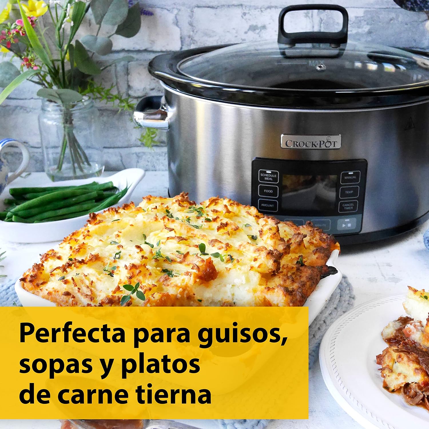 Detalle 2 de Crockpot TimeSelect Olla de cocción lenta 5,6 L