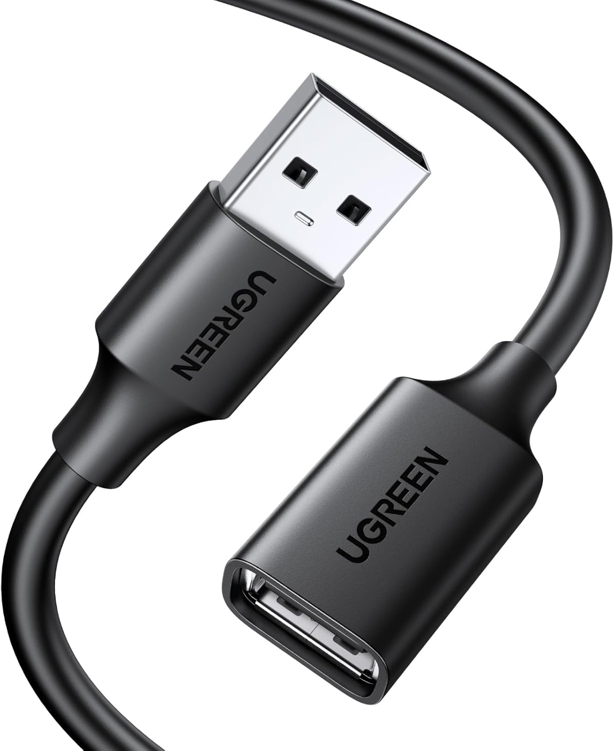 Detalle de UGREEN USB2.0 USB-A延長ケーブル 1m オス-メス PVC素材・SR補強