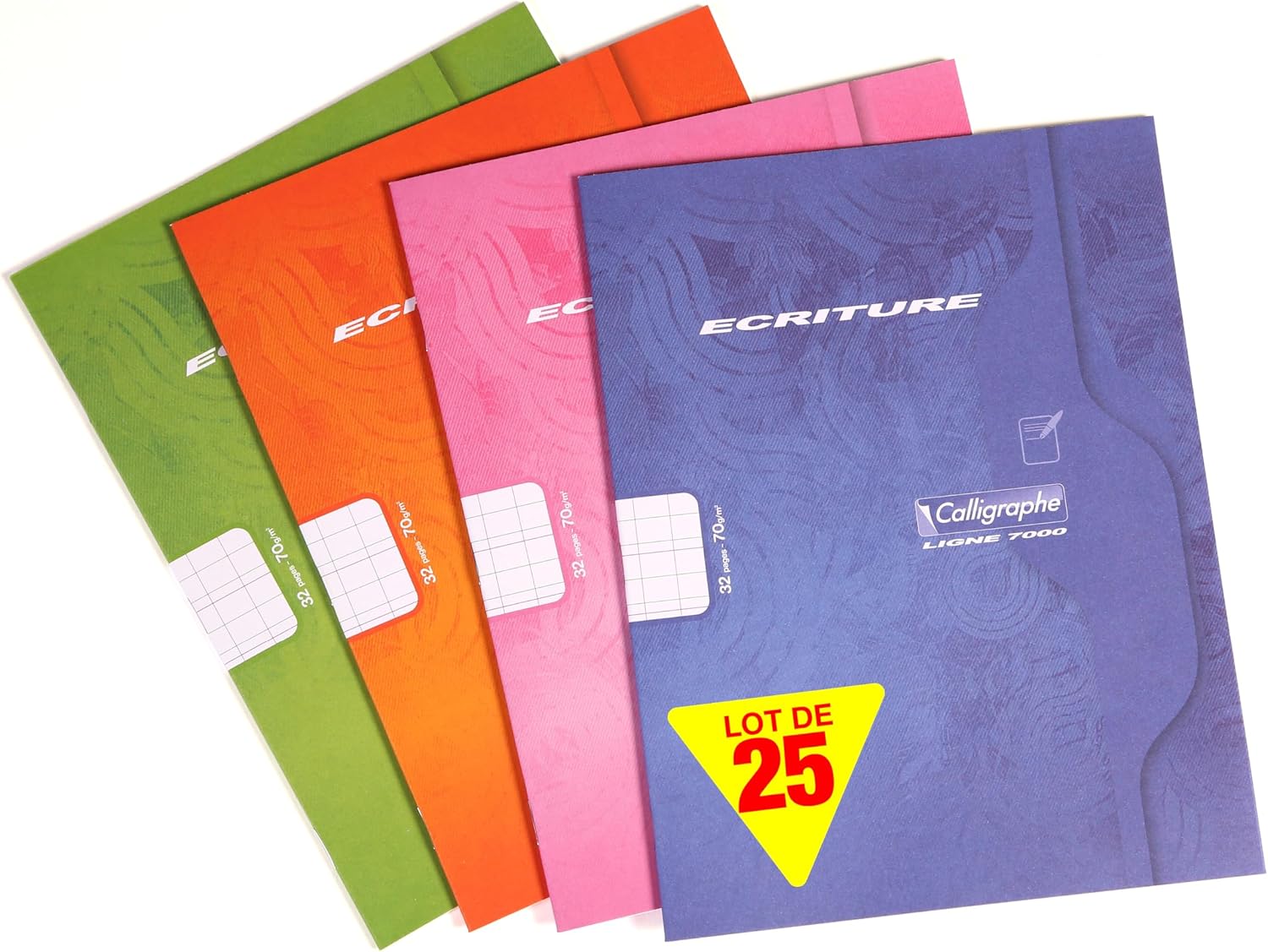 Calligraphe 18011Cpack: quaderni carta 17x22 cm, 32 fogli, copertina PP, set multicolore