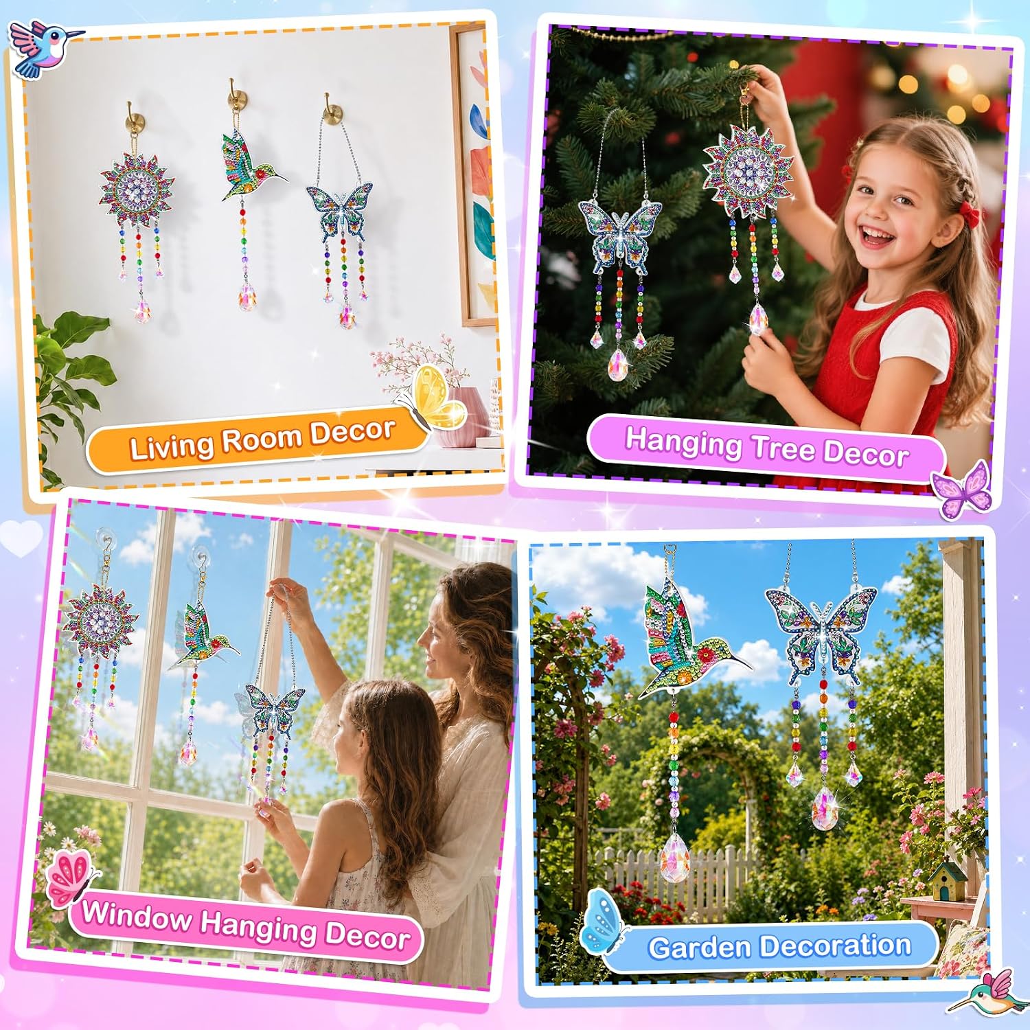 Detalle 2 de Diamond Art Wind Chime Kit, Acrylic
