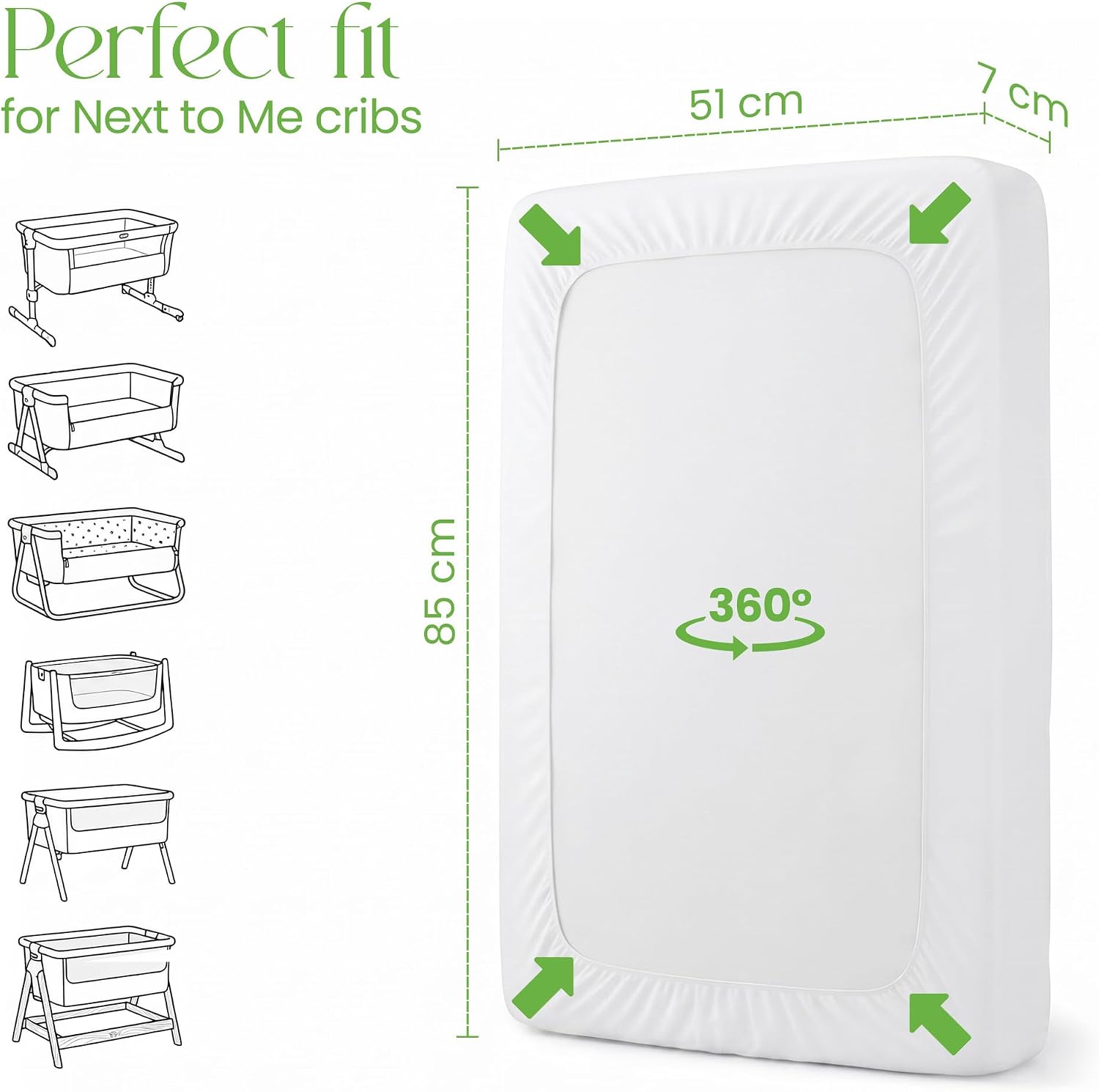 Thumbnail 4 de Next to Me Crib Mattress Protector 51x85cm