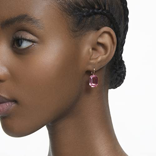 Thumbnail 4 de Swarovski Pendientes Millenia, Talla octogonal, Rosas, Baño tono oro rosa