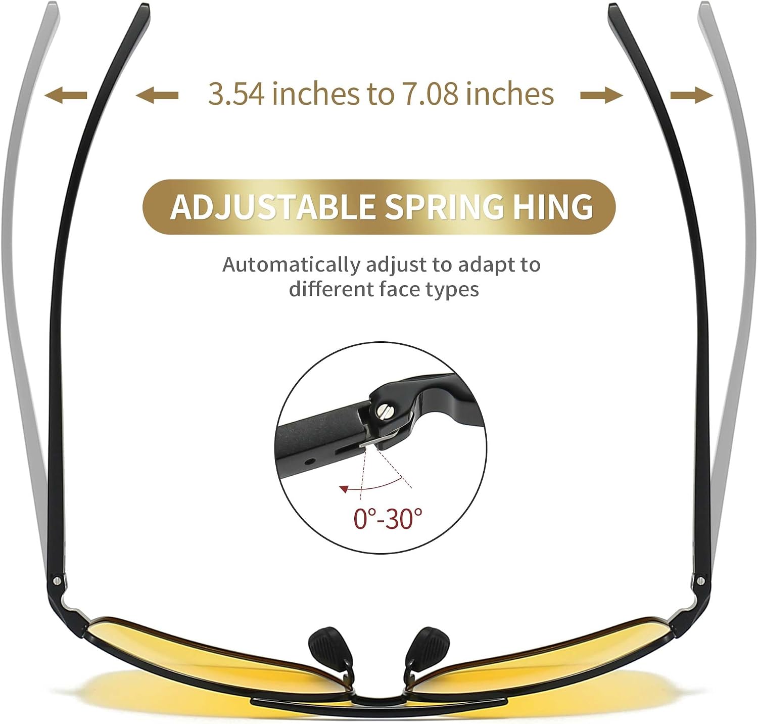 Thumbnail 4 de SUNGAIT Lightweight Rectangular Polarised Sunglasses UV400