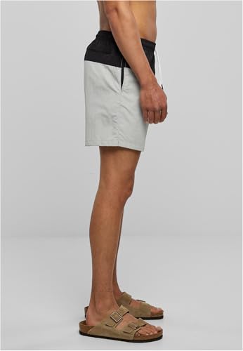 Thumbnail 9 de Urban Classics Block Swim Shorts per Uomo - Lightasphalt/Black, 4XL