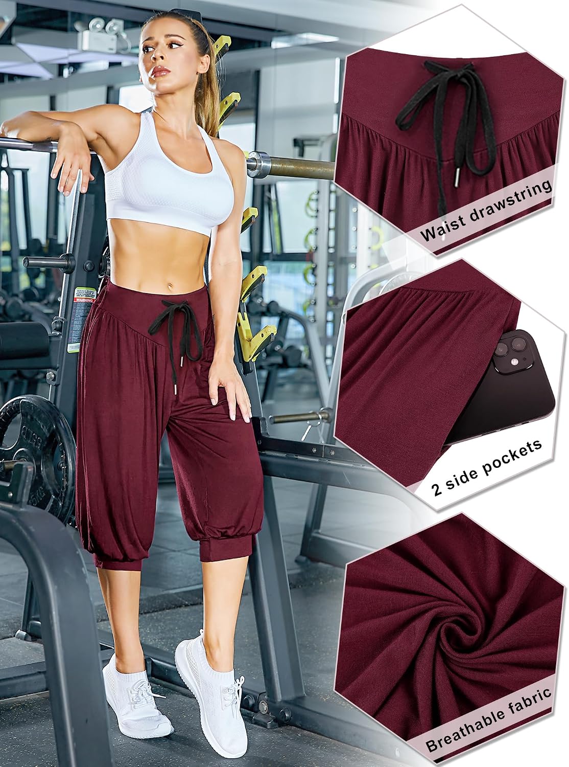 Detalle 2 de Terecey Sarouel femme taille haute 95% modal