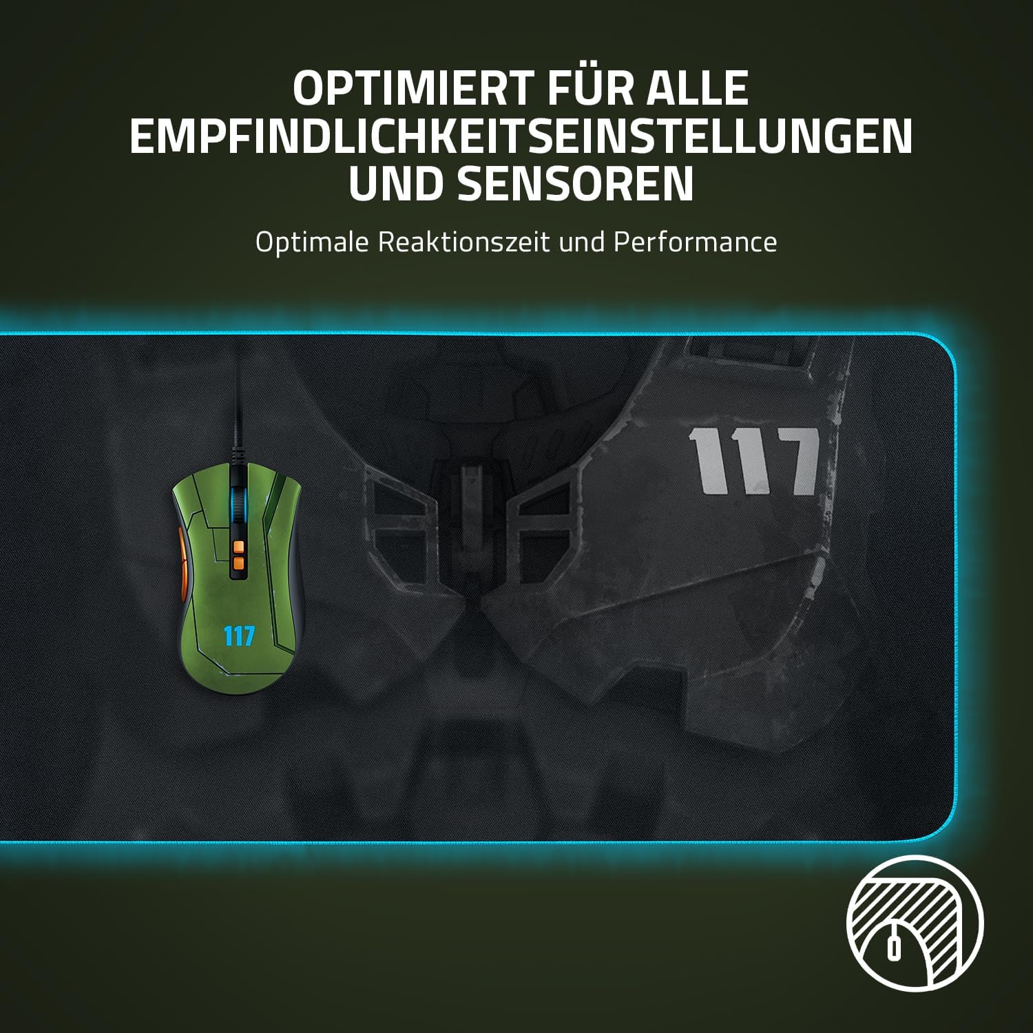 Detalle 2 de Razer Goliathus Extended Chroma (Halo Infinite Edition) – XXL Gaming Maus-Matte mit RGB-Beleuchtung