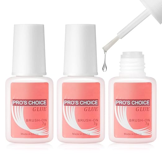 Pegamento para Uñas Postizas 3x7ml 💅 Reparación y Adhesivo Profesional