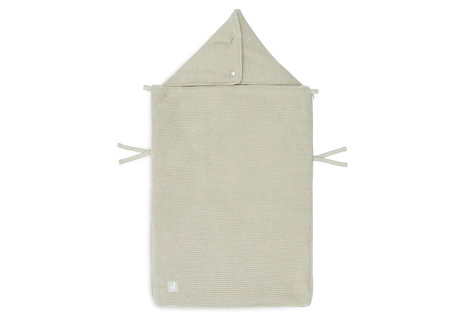 Thumbnail 3 de Jollein Fußsack Basic Knit Olivgrün – für Babyschale & Kinderwagen (Gruppe 0+) mit 3- und 5-Punkt-Gurt