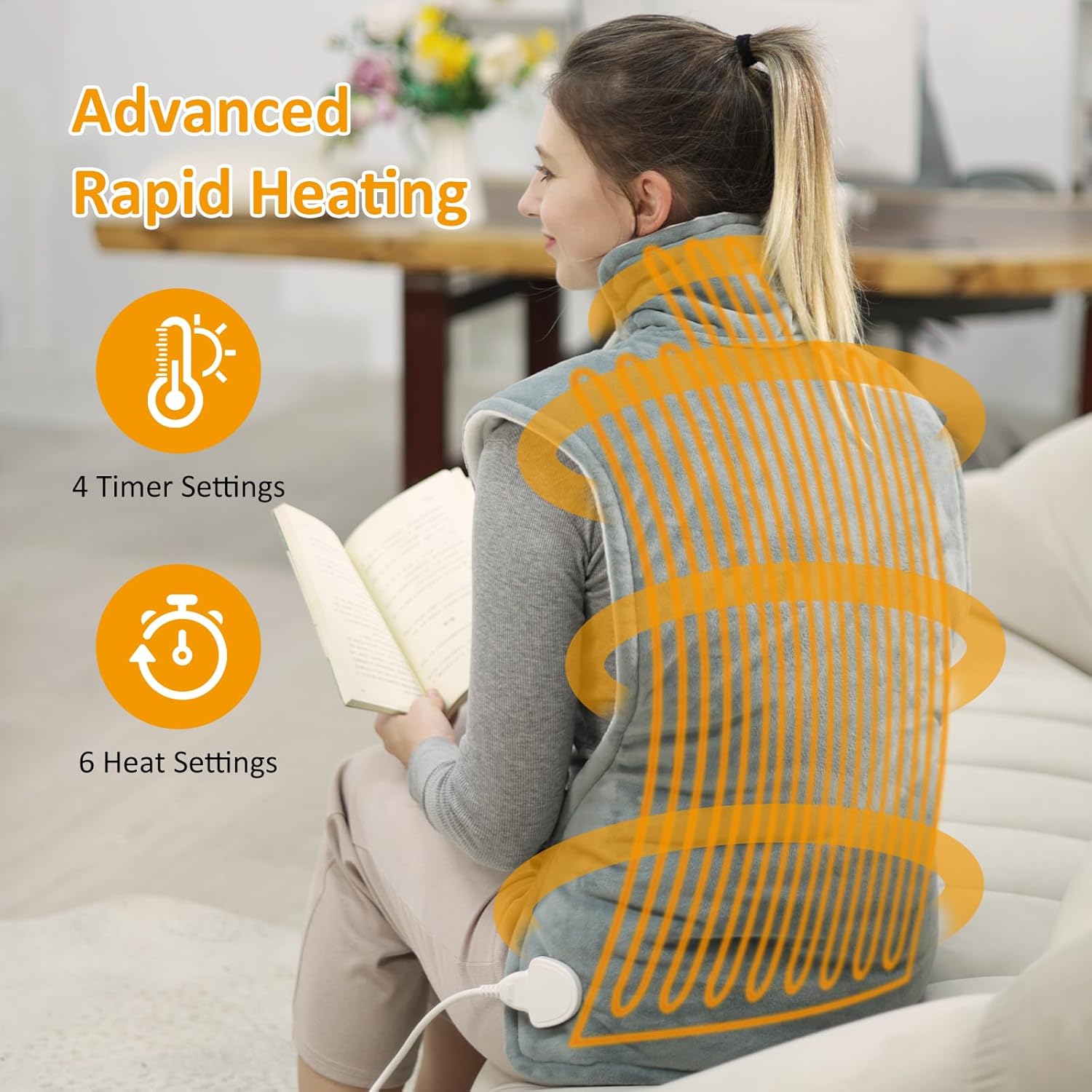 Thumbnail 3 de ITSHINY Almohadilla térmica cuello espalda 60x108 cm