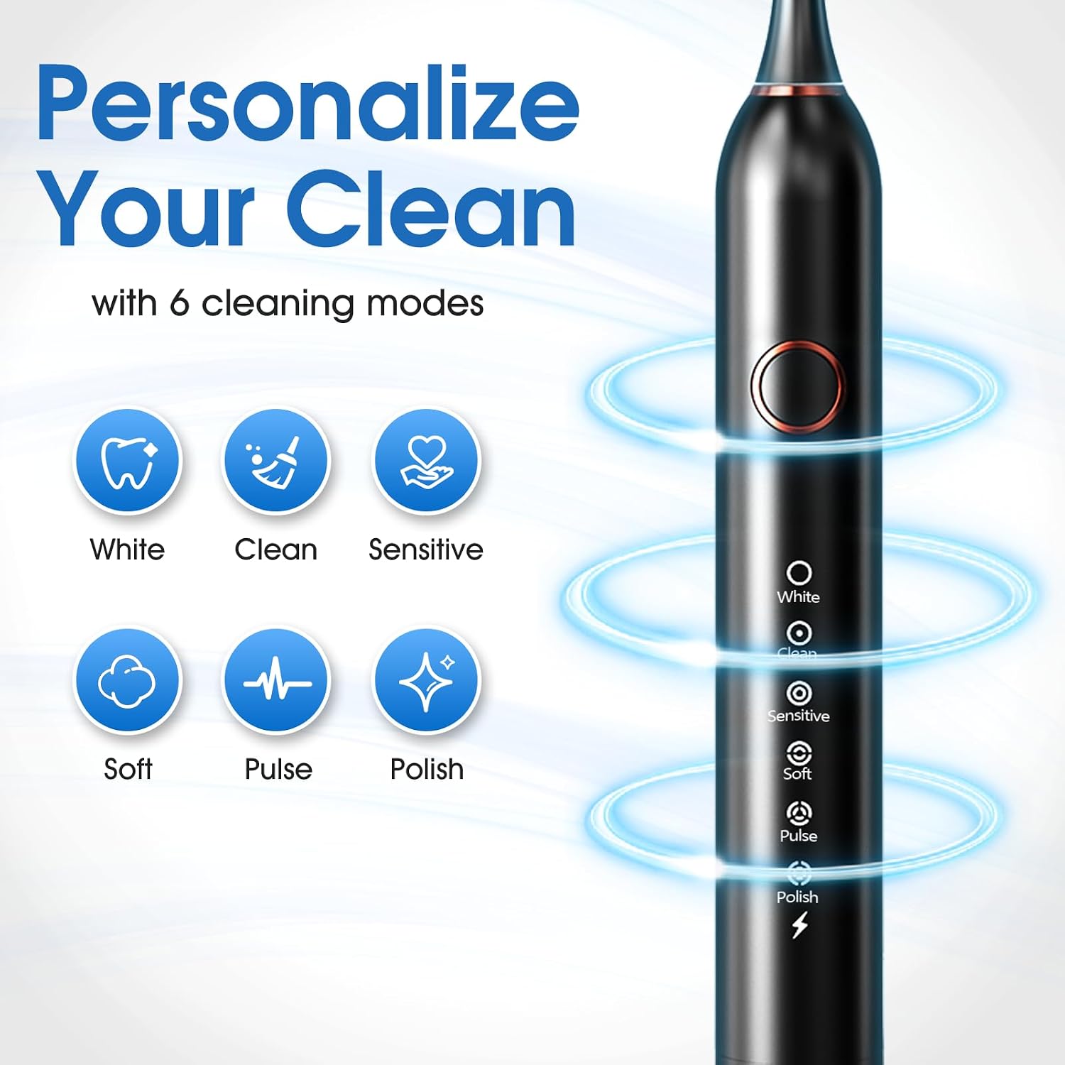 Detalle de Cemobene Electric Toothbrush with 6 Modes