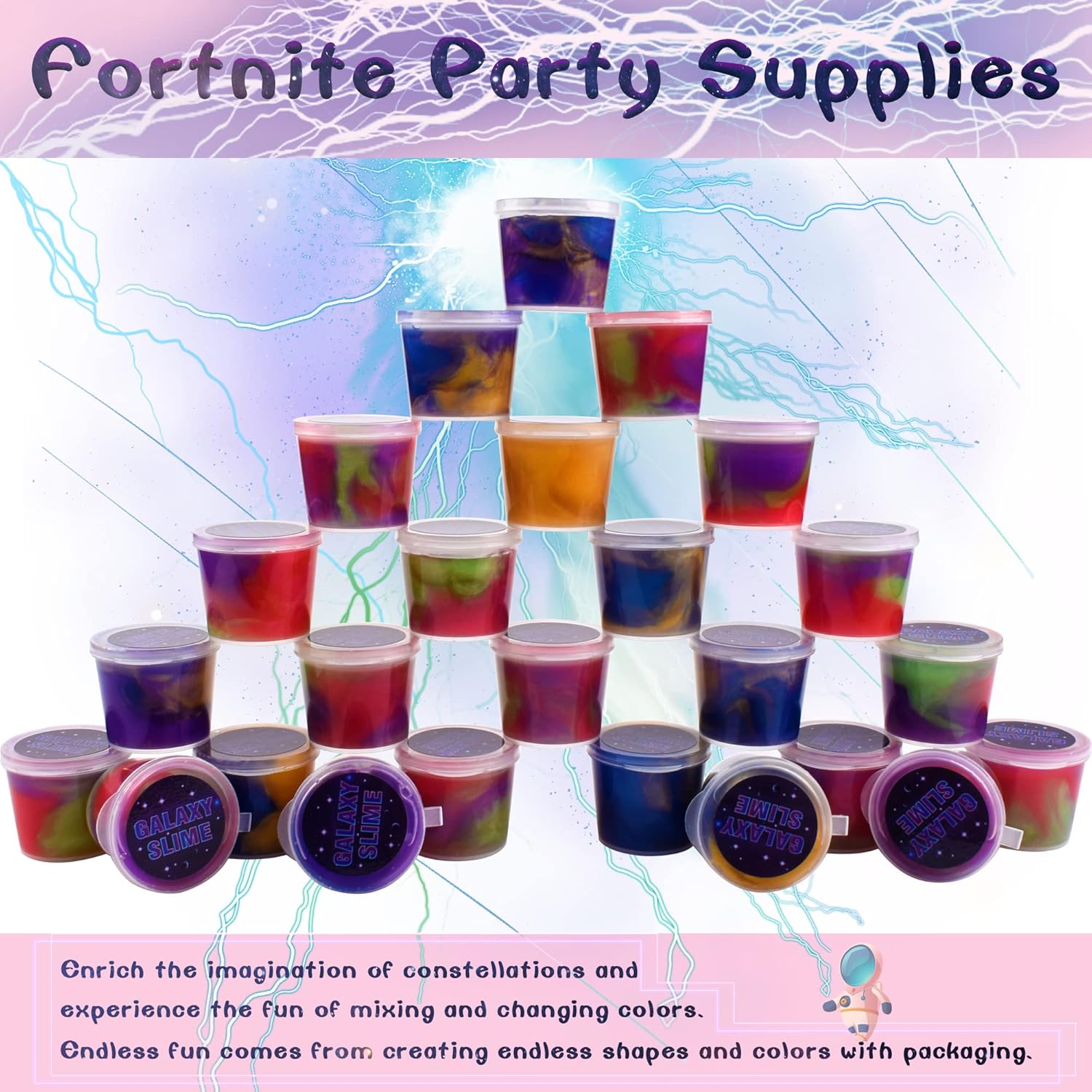 Thumbnail 2 de 25 Packs Galaxy Slime – Party Favour for Kids and Adults