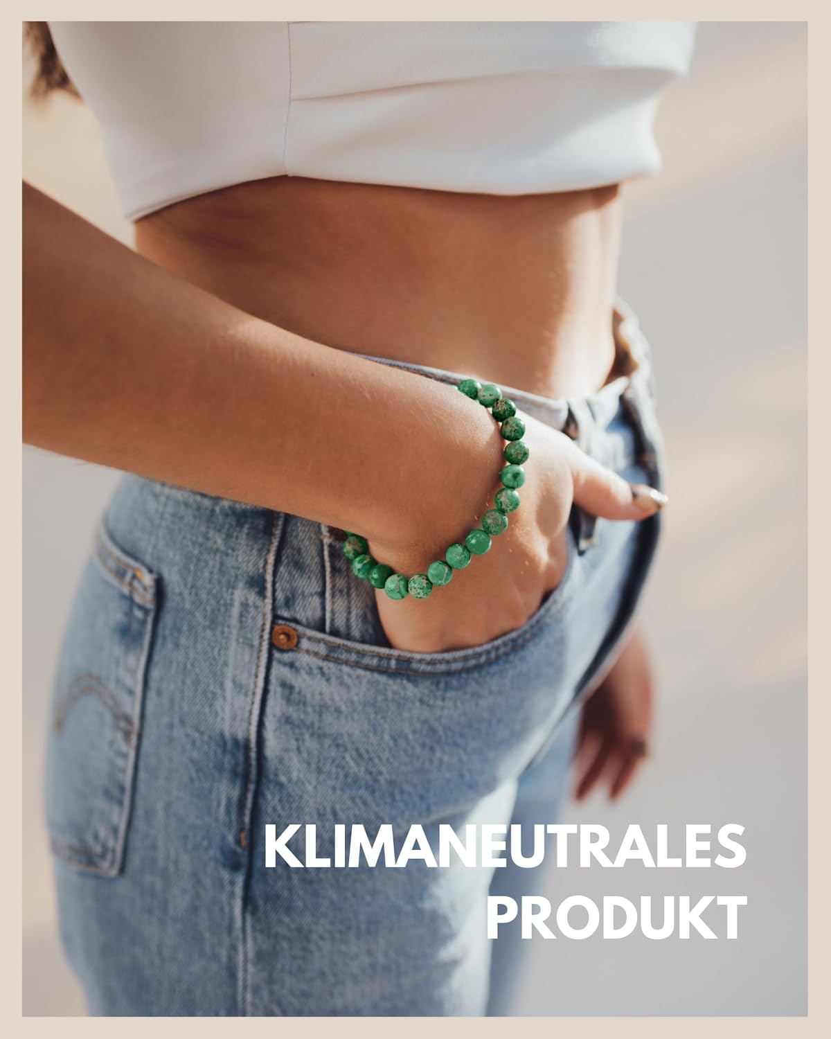 Thumbnail 4 de GD GOOD.designs Chakra-Perlenarmband mit 8-mm-Natursteinen (Meeressediment & Jaspis)