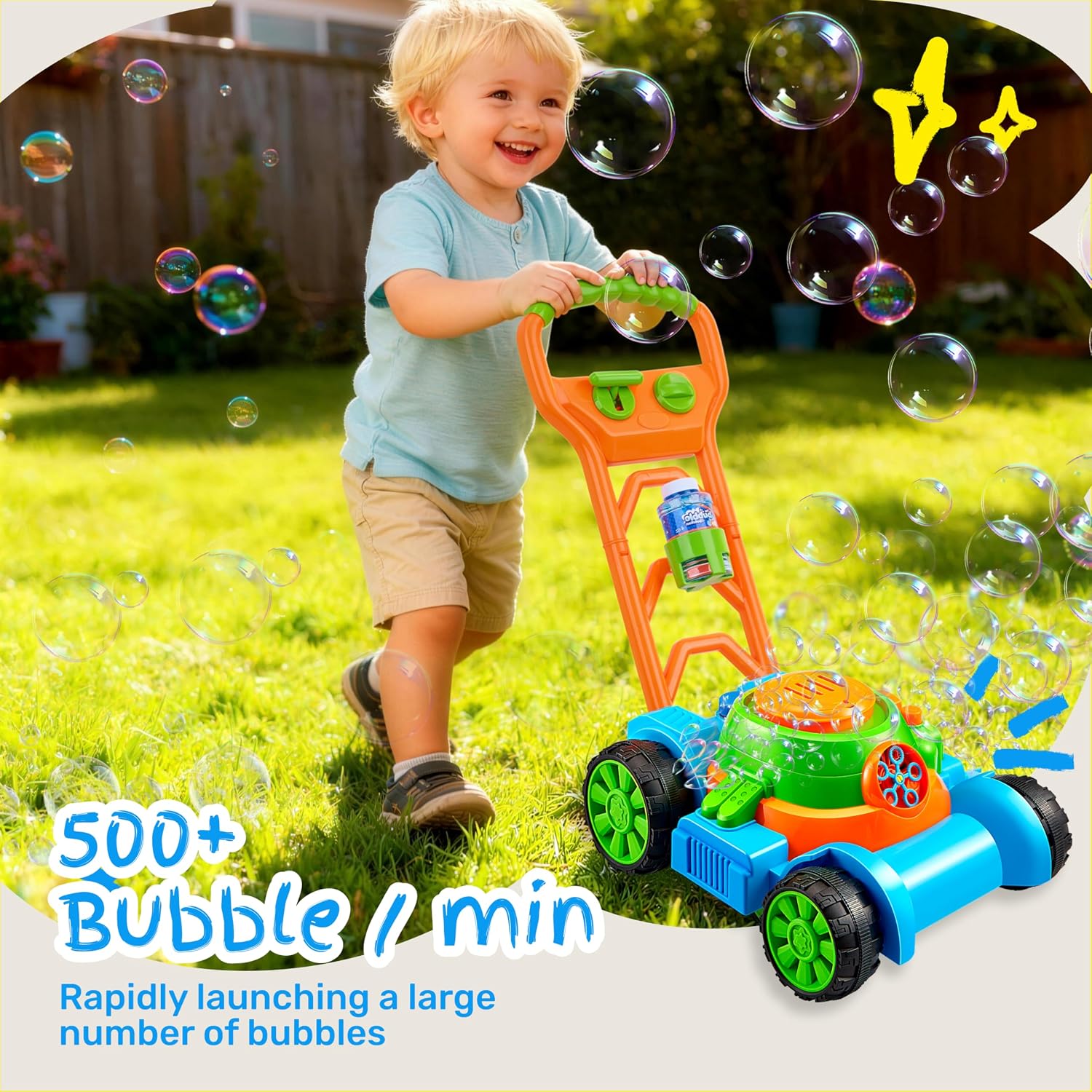 Detalle 2 de SLOOSH Bubble Lawn Mower Toddler Toy 19