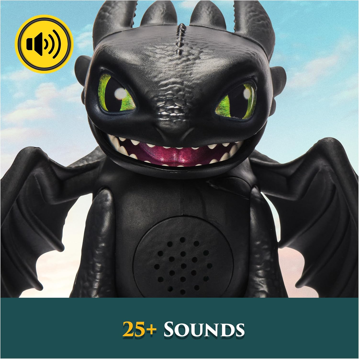 Detalle de DreamWorks How to Train Your Dragon: Interaktiver Ohnezahn Mini-Drache mit Soundeffekten