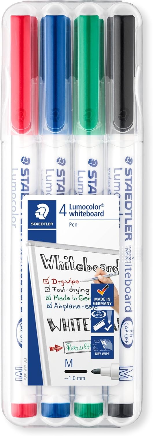 Thumbnail 6 de Staedtler 301 WP6 Whiteboard Pens (Pack of 6) – xylene & toluene free ink