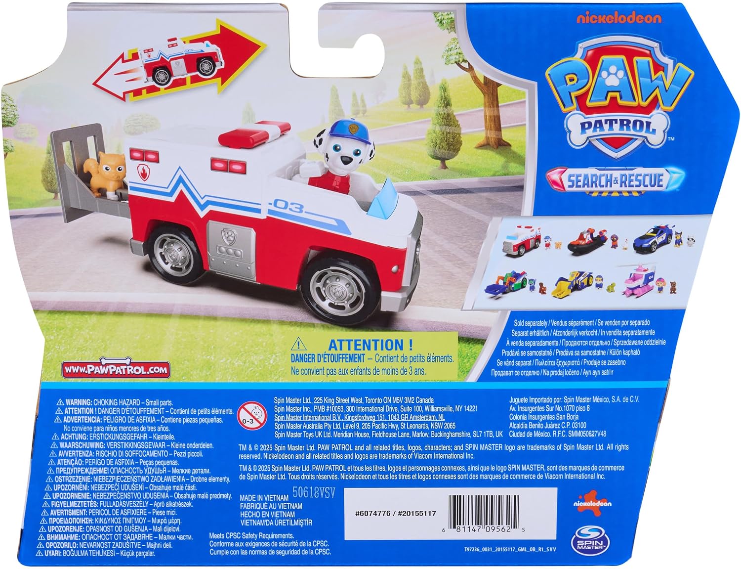 Thumbnail 6 de Paw Patrol Pat Patrouille Marcus Search & Rescue – véhicule figurine mission détectives