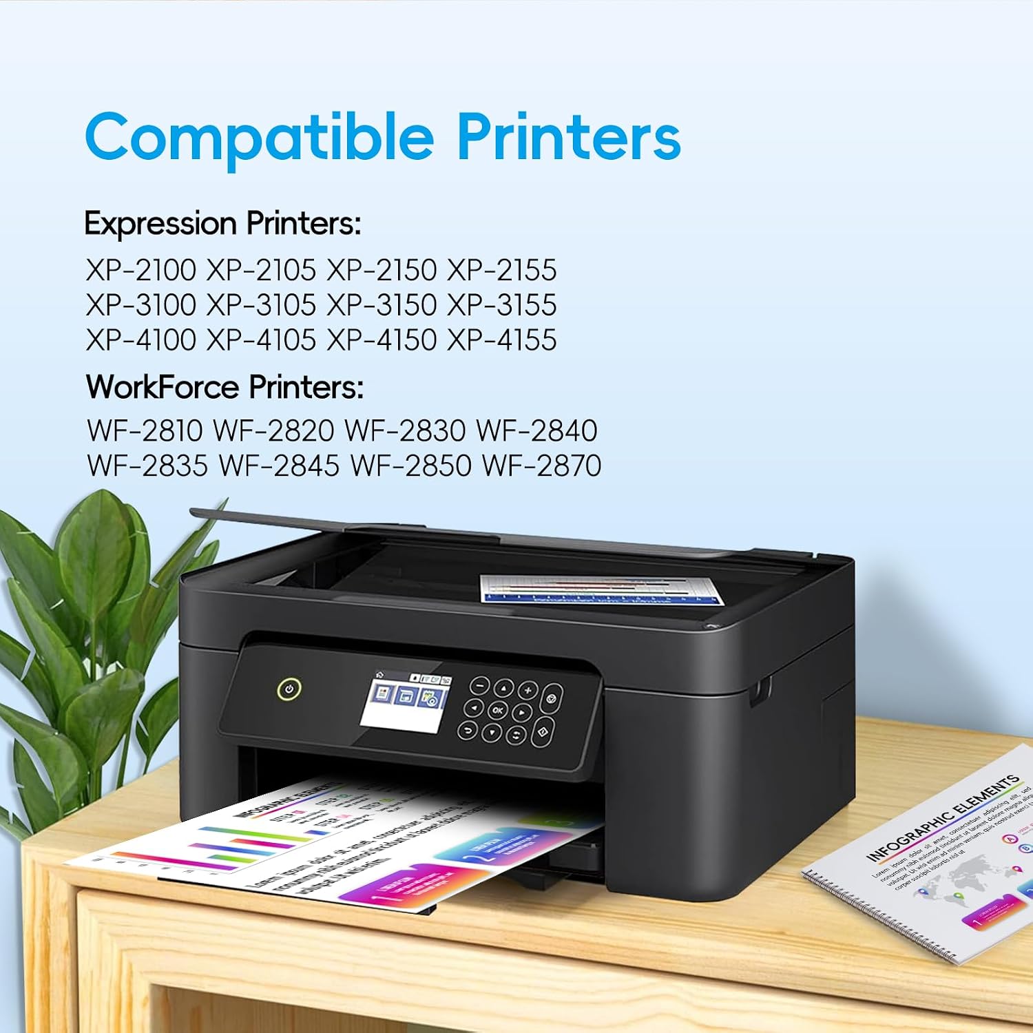 Detalle de Fooylen Compatible 603XL Ink Cartridges Multipack for Epson Expression Home and WorkForce