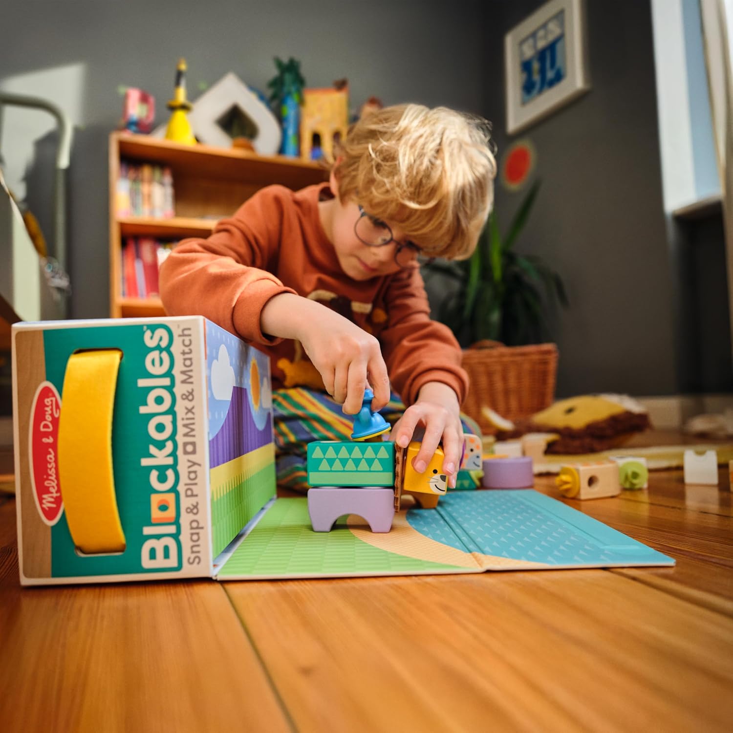 Thumbnail 6 de Melissa & Doug Blockables Safari 34 Teile đ§©