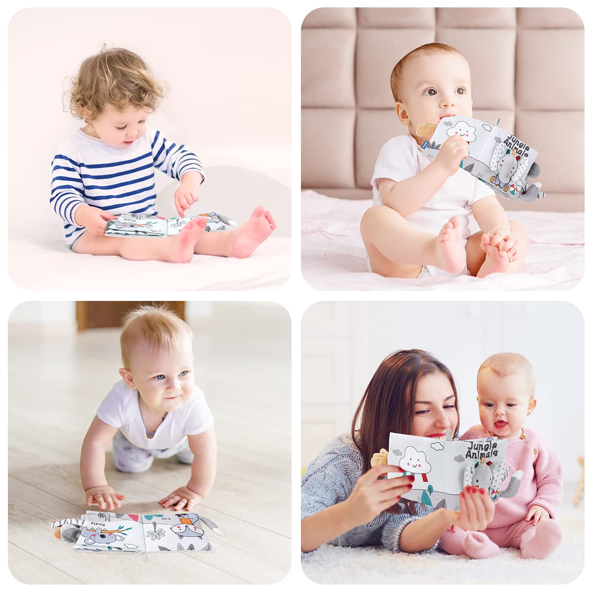 Thumbnail 6 de Vicloon Stoffbuch für Babys, 0 bis 12 Monate