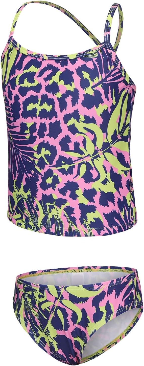 Detalle de Girls Two Piece Swimming Costume: 2 Piece Tankini for Kids (5–16 Years)