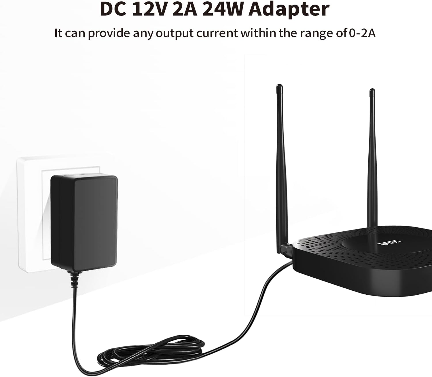 Thumbnail 6 de 12V 2A Netzteil (24W) Tonton mit 2,1 x 5,5 mm DC-Stecker für LED, CCTV & Router – 1,8 m Kabel, EU