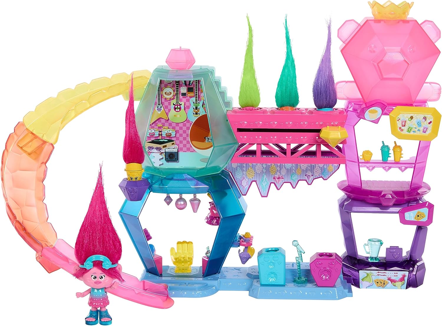 Detalle de Mattel Trolls Mount Rageous 2 plantas