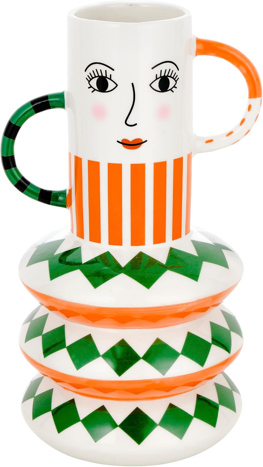 Thumbnail 6 de Baroni Home Vaso in Ceramica Volto 20 cm