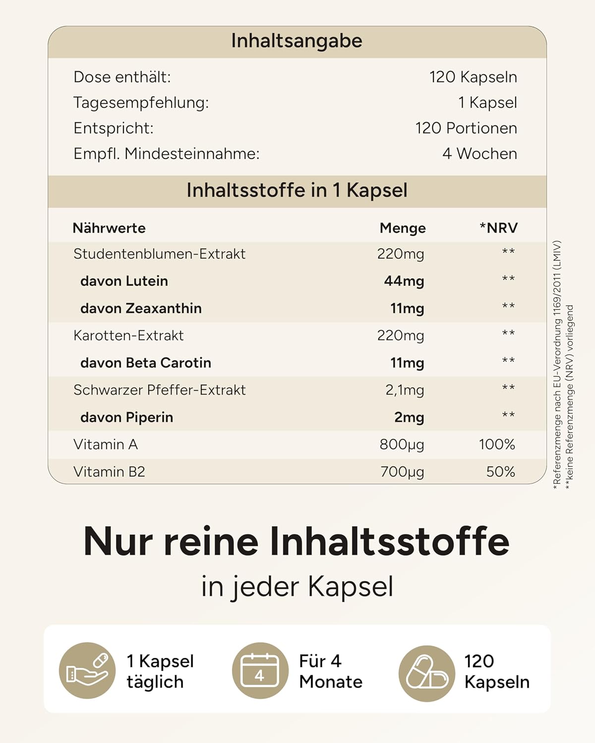 Thumbnail 5 de Lutein Zeaxanthin Kapseln 120 Stk.