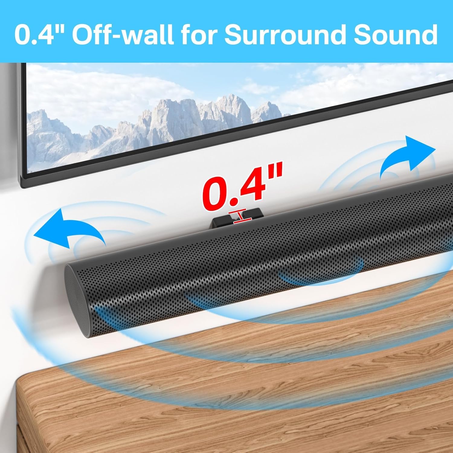 Thumbnail 4 de Dinghosen Floating Wall Mount for Sonos Arc (Black) – Elegant, Space-Saving Soundbar Bracket