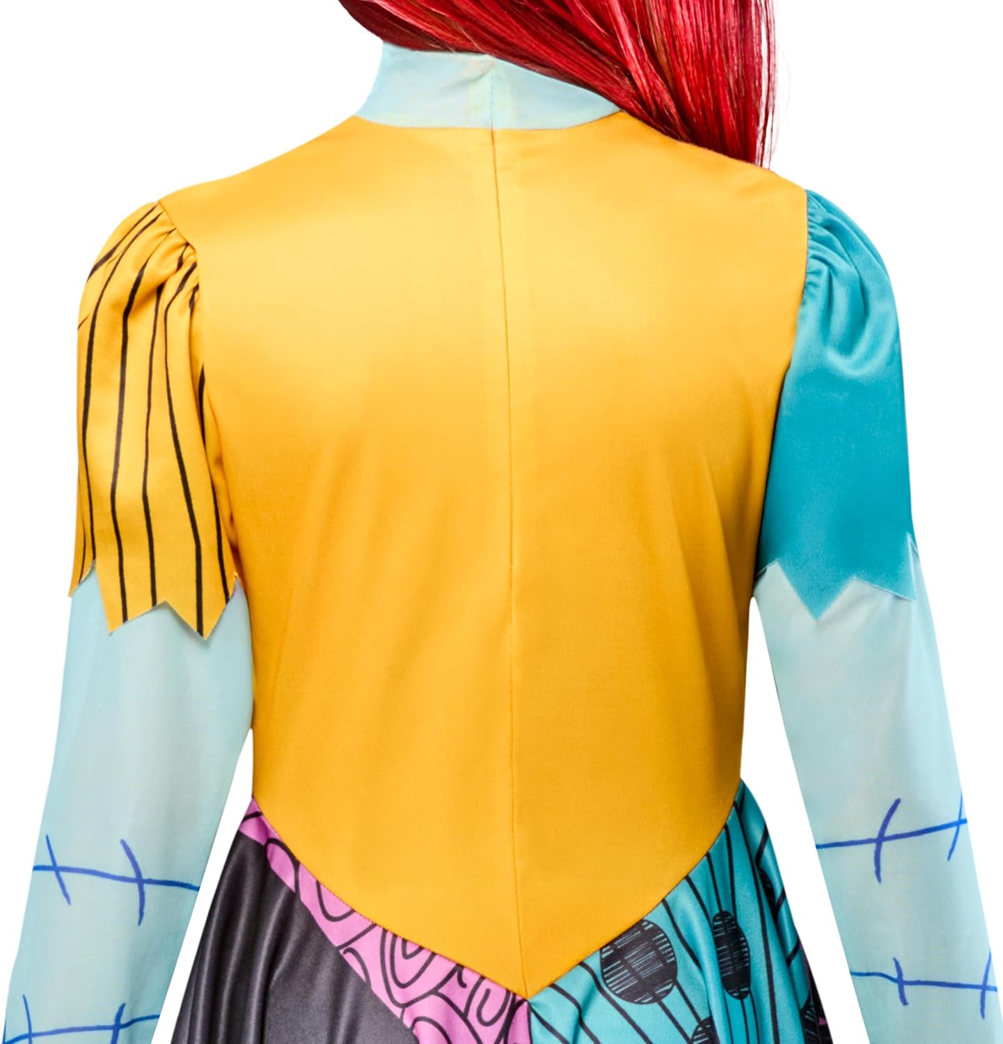 Thumbnail 6 de Party City Sally Costume Dress for Kids, Printed Tights, Size Small (6/7)